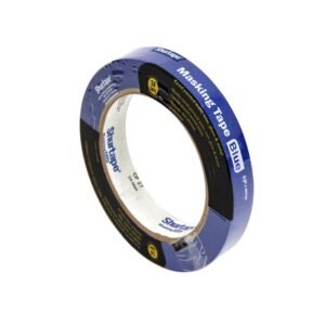 Cinta masking tape azul Shurtape 1/2 x 40 yardas.