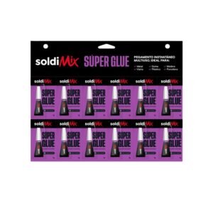 Pegamento instantane Soldimix Super Glue disponible en Golbander Peru.