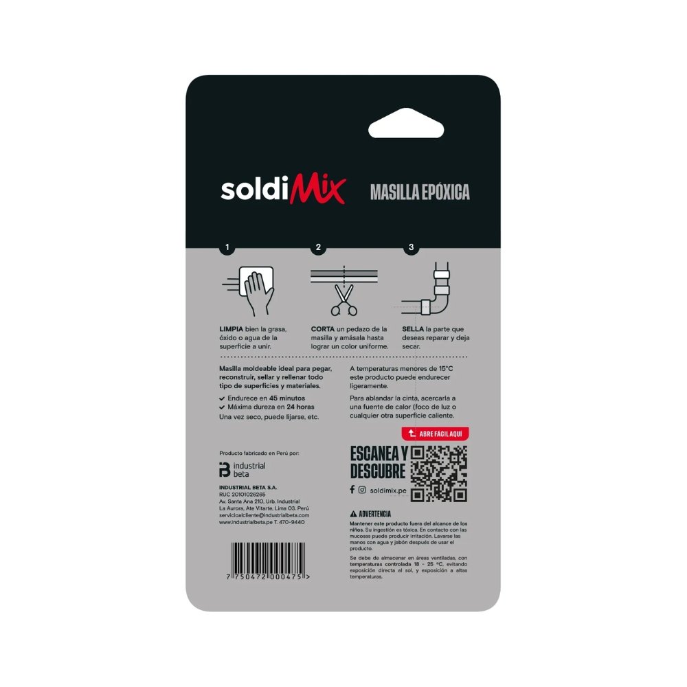 Moldimix masilla epoxica de 27 gr