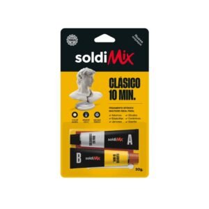 Pegamento Soldimix 10 minutos clasico disponible en Golbander Peru.