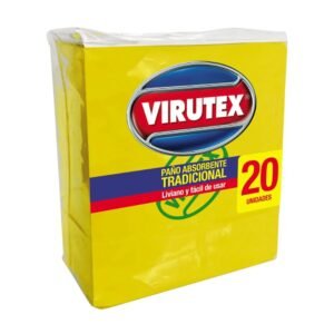 Paños Virutex absorbentes paquete de 20 unidades.