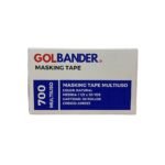 Caja de cinta masking tape Golbander Profesional Multiuso 700 1 1/2 x 30 yardas.