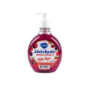 Jabon liquido antibacterial Topbel frutos rojos 400 ml.