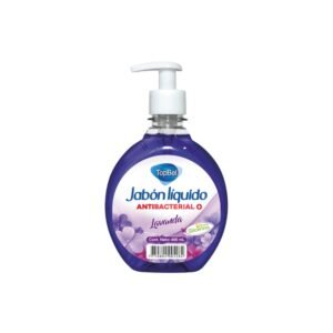 Jabon liquido antibacterial Topbel lavanda 400 ml.