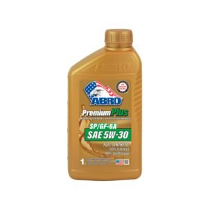 Aceite full sintetico 5W-30 ABRO de 1 litro.