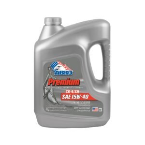 Aceite semisintetico 15W40 ABRO para motores diésel y gasolina, 4 litros.