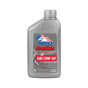 Aceite sintético 20W50 ABRO SP de 1 litro.