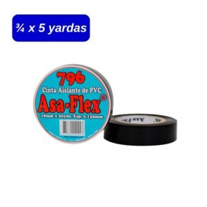 Cinta aislante Asaflex 3/4 x 5 yardas.