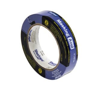 Cinta masking tape azul Shurtape 1 x 40 yardas.