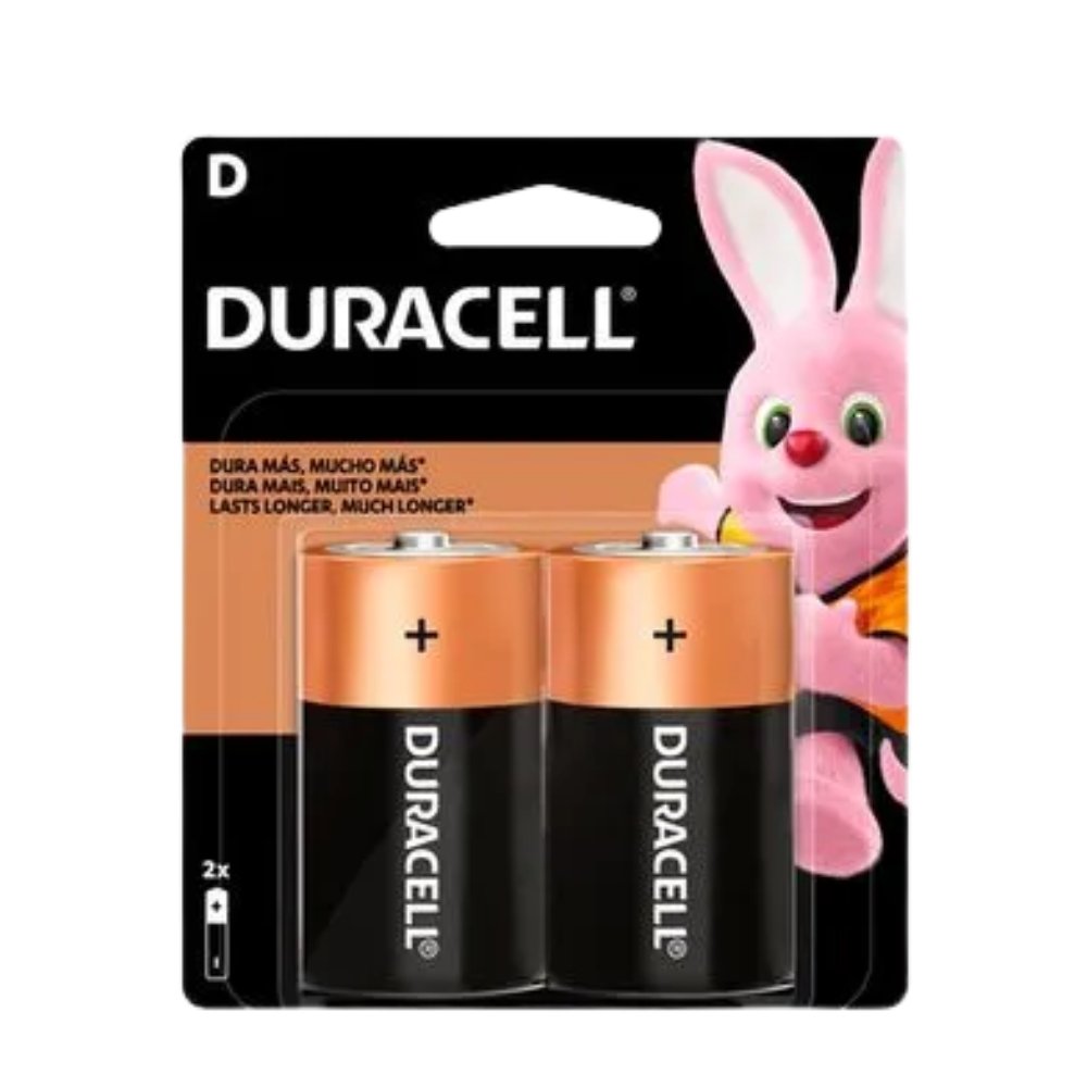 pila-duracell-D-pack-x-2-unidades Pilas Duracell D pack de 2 unidades.