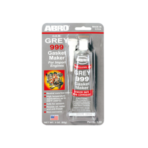 Silicona automotriz gris ABRO 999 version americana de 3 onzas.