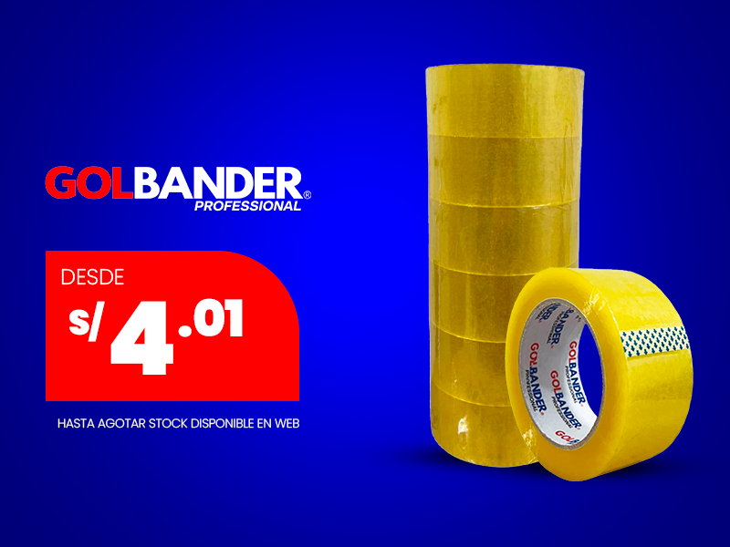 Embalaje Golbander Professional.