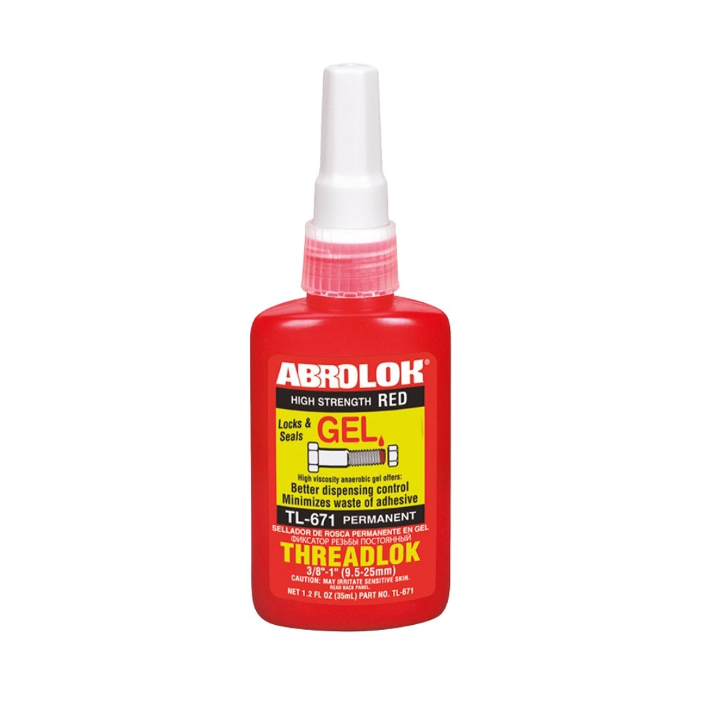 ABRO sellador de roscas rojo permanente TL-571 50 ml.