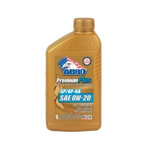 Aceite full sintetico 0W20 ABRO de 1 litro.