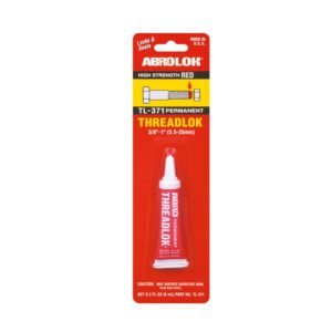 Sellador de roscas ABRO rojo permanente TL-371 6 ml.
