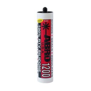 Silicona antihongos negra ABRO 1200 tubo de 290 ml.