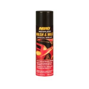 Spray de lavado y encerado sin agua carnauba para auto ABRO WW-606 482 gramos.