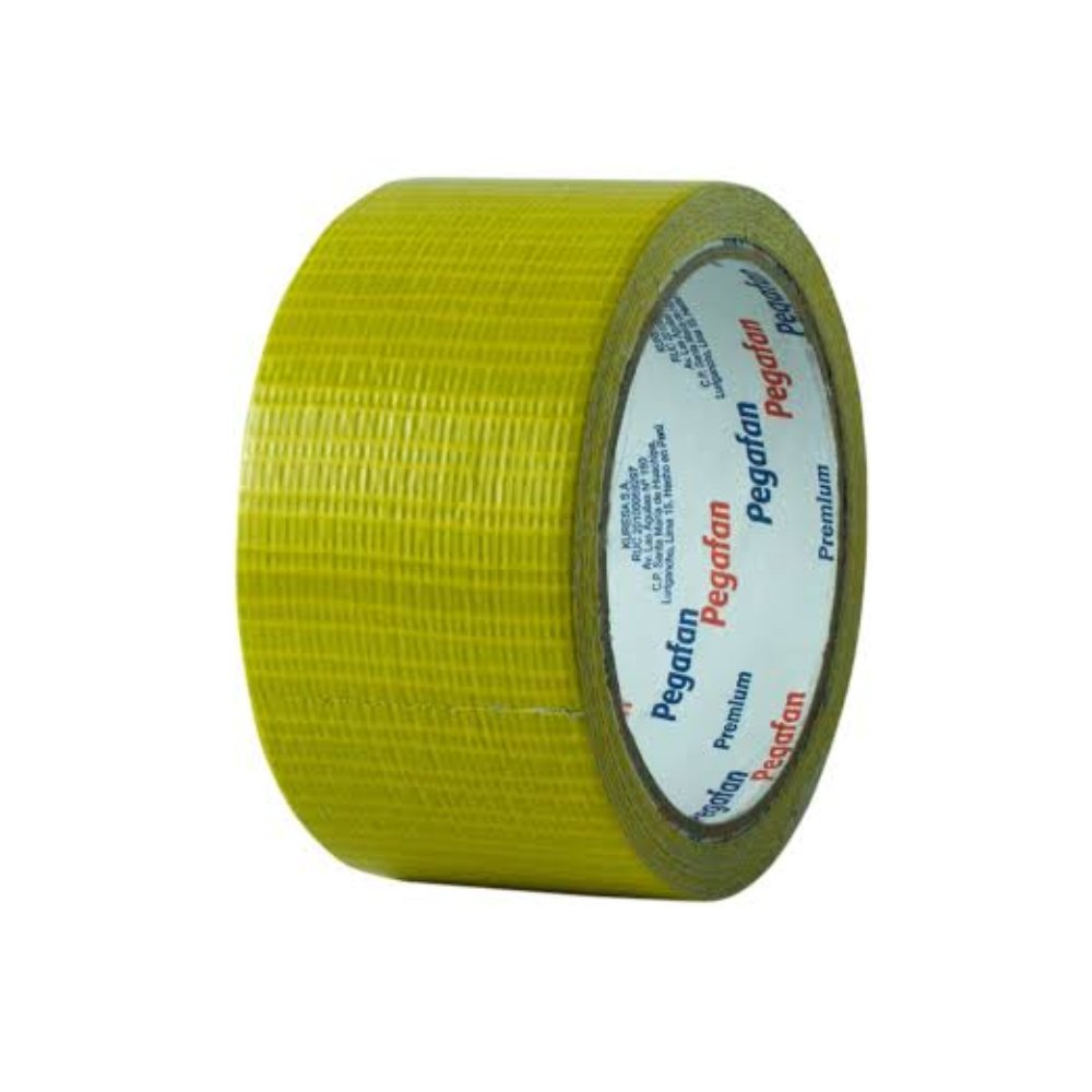 cinta-duct-tape-amarilla-pegafan-2-x-10-yardas Cinta duct tape amarilla Pegafan 2 x 10 yardas.