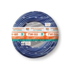 Cable indeco 12 AWG azul