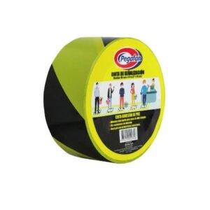 Cinta de señalizacion Pegafan amarillo con negro 2 x 36 yds