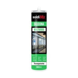 Silicona transparente multiusos Soldimix 280 ml.