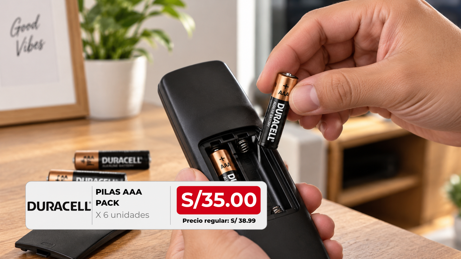 Pilas Duracell AAA Pack x 6 unidades