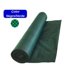 Malla raschel 80 % negro verde Rayma