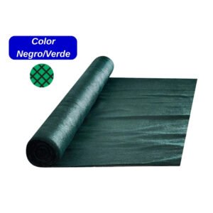 Malla raschel negro verde 50 % rayma