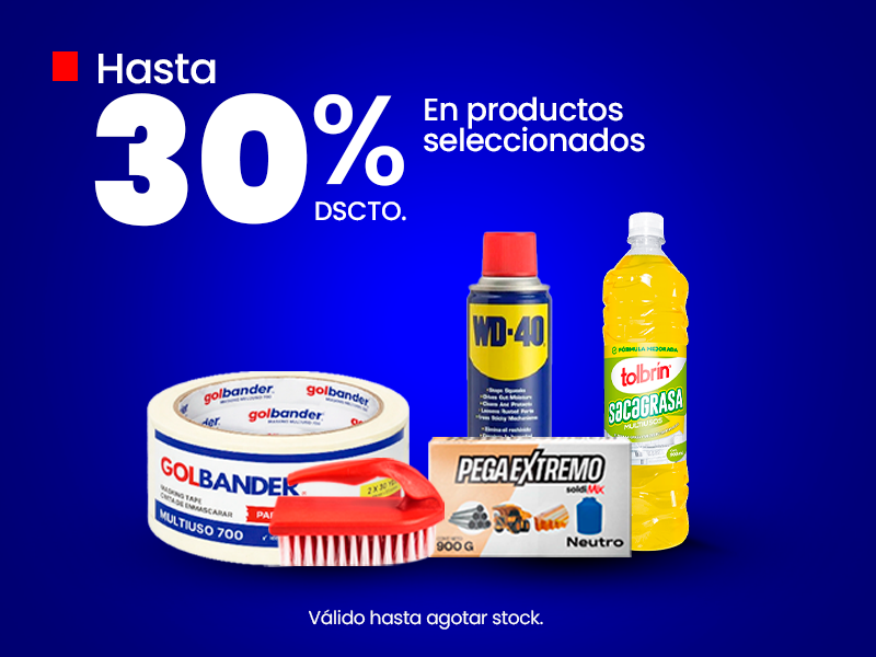 Productos en descuento Golbander Peru.